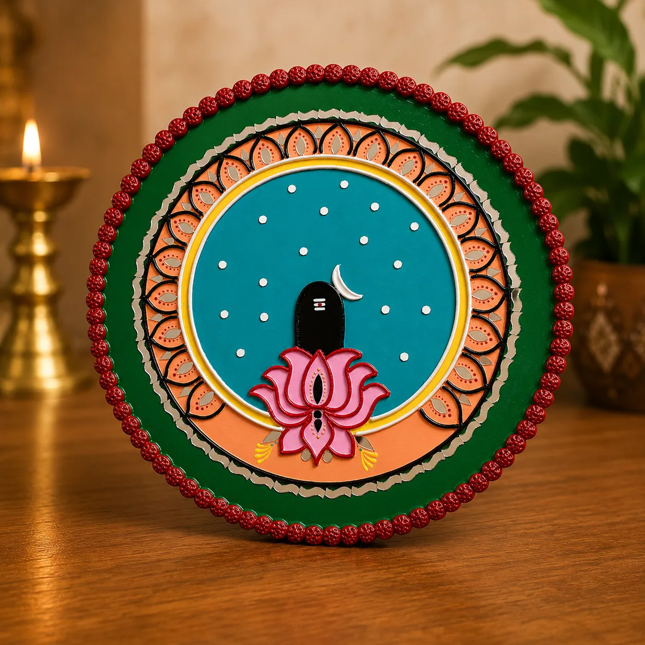 Handmade pooja room decor